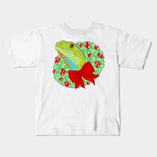 Lizard Be Merry Christmas Kids T-Shirt